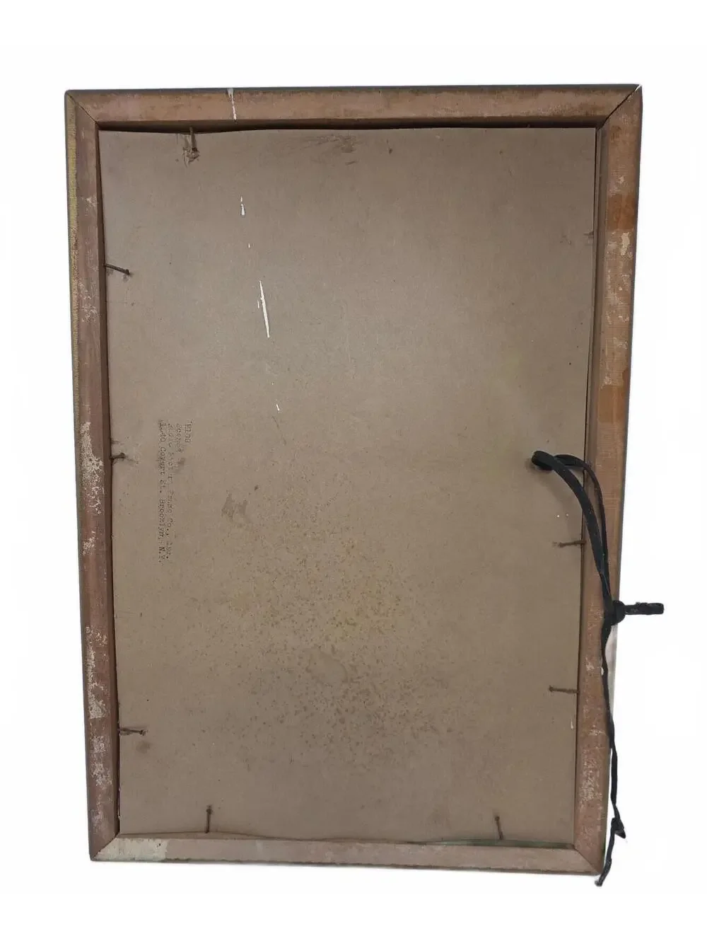 Vintage 1940s Reverse Glass Foil Bird Art Radio Picture Frame Co